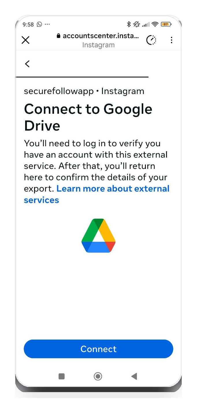 Connect to Google Drive